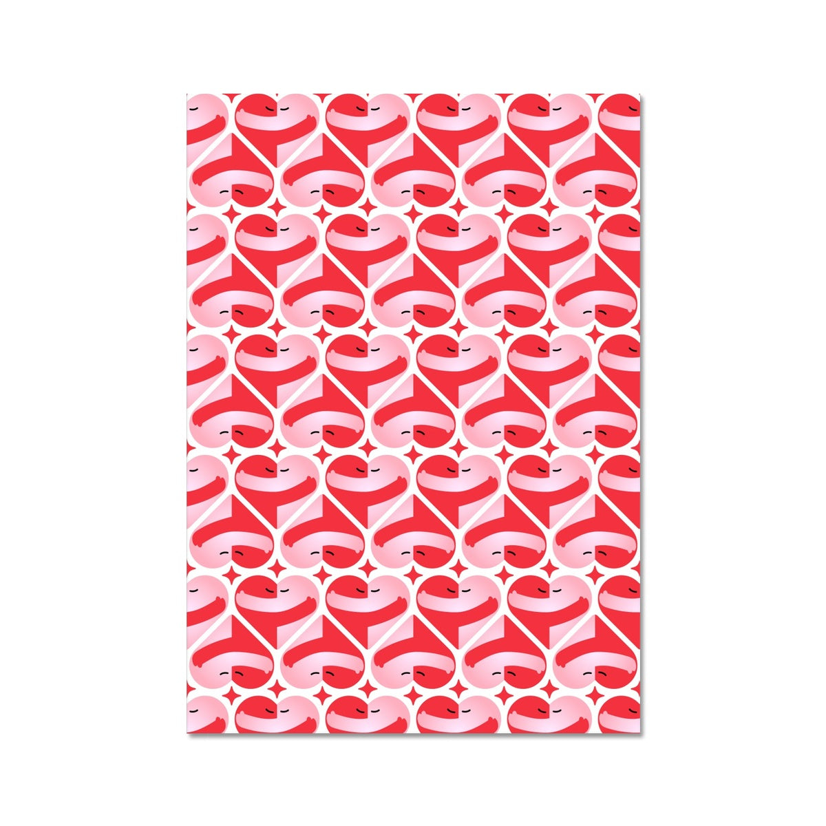 Your story harrogate graphic available as a print with or without a frame. Graphic shows love and equality version one graphic. The graphic shows repeat pattern in red and pink.