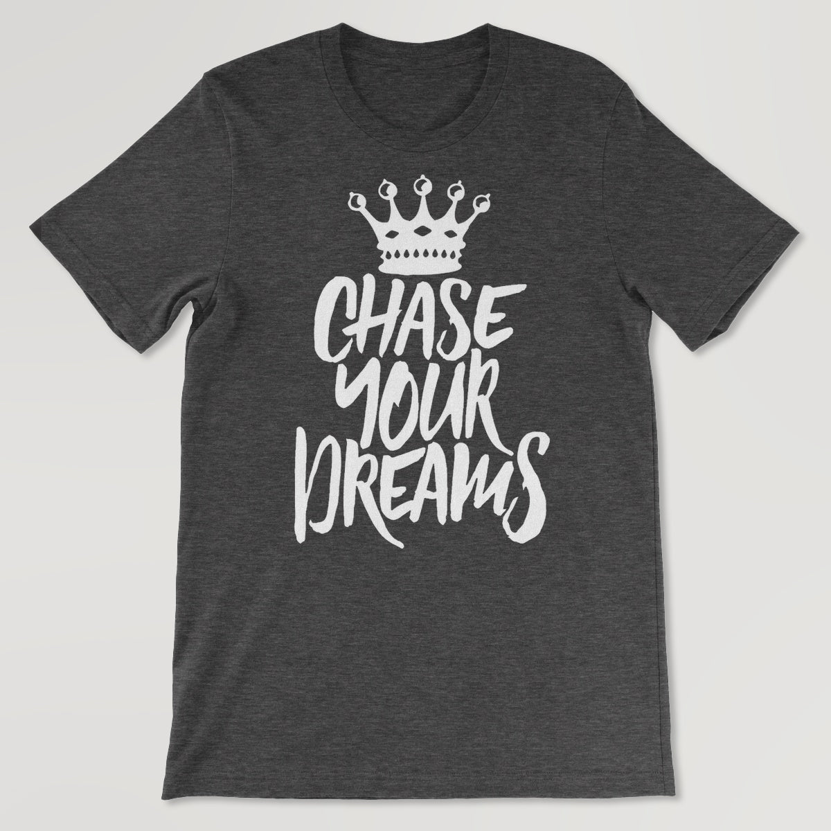 Your story harrogate unisex crew neck T-shirt, short sleeves with chase your dreams design.