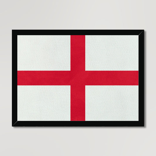 Your story harrogate graphic available as a print with or without a frame. Graphic shows England Flag. The graphic shows the England Flag design with a textured effect.