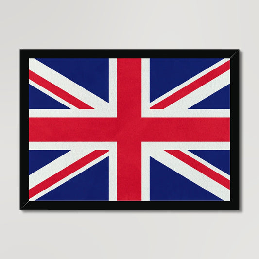 Your story harrogate graphic available as a print with or without a frame. Graphic shows close up of Union Jack Flag. The graphic shows the Union Jack design with a textured effect.