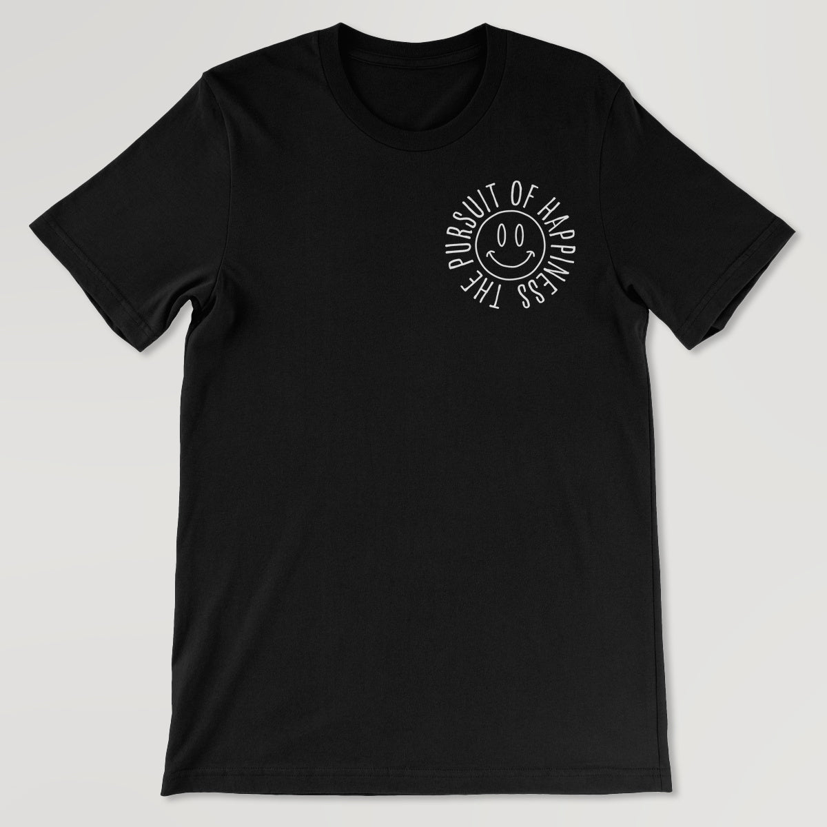 Your story harrogate unisex crew neck T-shirt, short sleeves with the pursuit of happiness design.